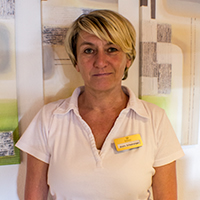 Gisela Schwürzinger, Frühstücksdame im Hotel Schmaus